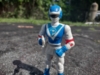 An action figure of Blue Dolphin from Liveman, different pose