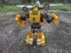Classics Bumblebee in robot mode, with the Wave Crusher attached as a jetpack