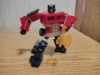 Optimus Prime in robot mode, wielding his energon axe