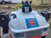 SS86 Jazz in robot mode, close up shot of his face and chest